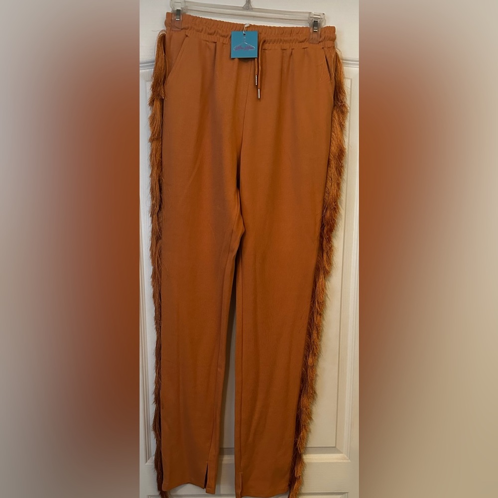 Mina Monroe Fancy Fringe Joggers